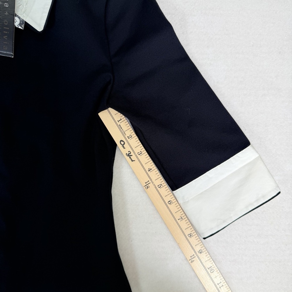 Alice + Olivia Black White Collar Sheath Dress Size 0 NWT ($330 retail) - Picture 10 of 13
